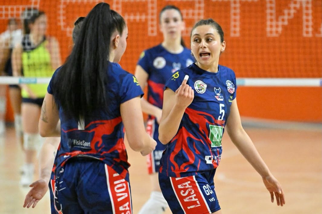 Esultanza di una atleta